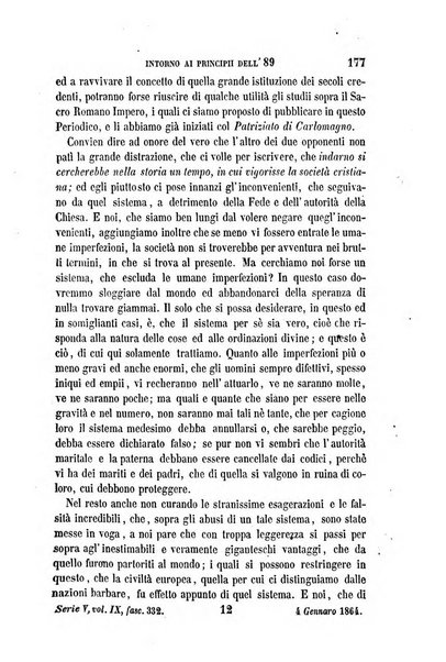 La civiltà cattolica pubblicazione periodica per tutta l'Italia