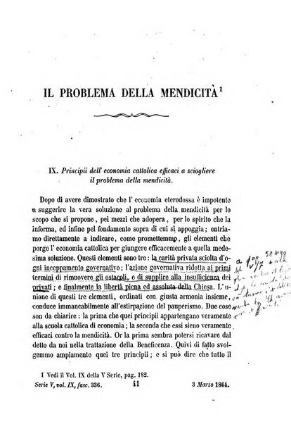 La civiltà cattolica pubblicazione periodica per tutta l'Italia