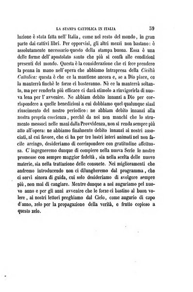 La civiltà cattolica pubblicazione periodica per tutta l'Italia