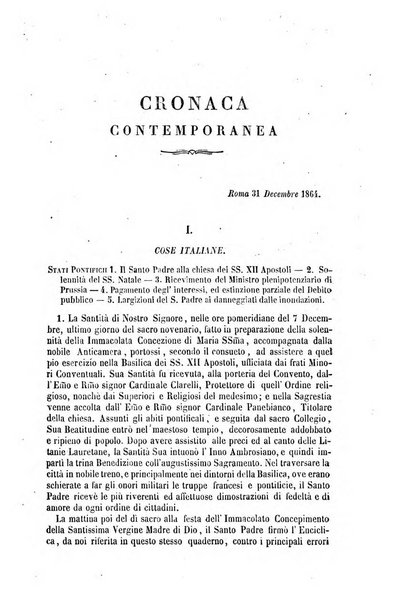 La civiltà cattolica pubblicazione periodica per tutta l'Italia