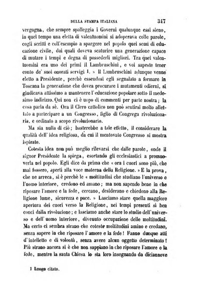 La civiltà cattolica pubblicazione periodica per tutta l'Italia