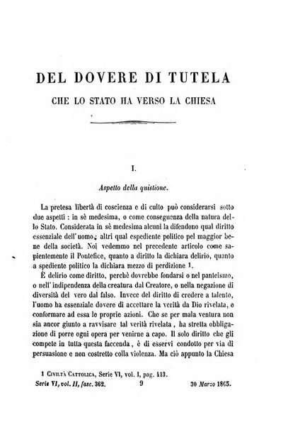 La civiltà cattolica pubblicazione periodica per tutta l'Italia