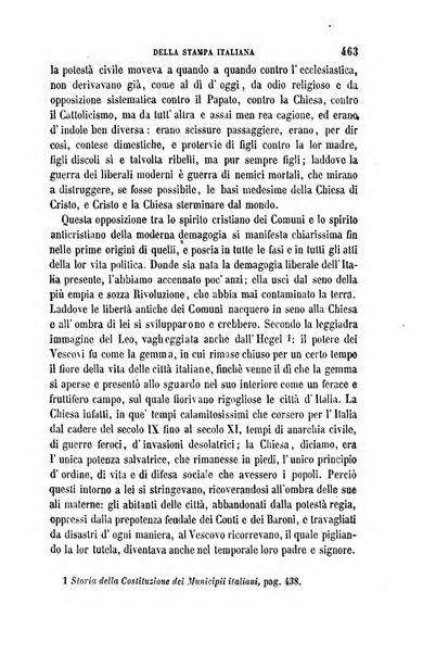 La civiltà cattolica pubblicazione periodica per tutta l'Italia