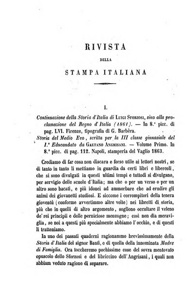 La civiltà cattolica pubblicazione periodica per tutta l'Italia