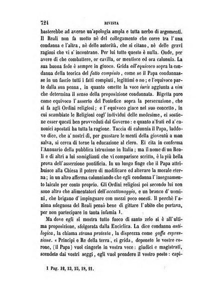 La civiltà cattolica pubblicazione periodica per tutta l'Italia