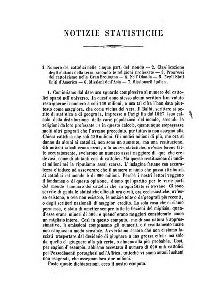 La civiltà cattolica pubblicazione periodica per tutta l'Italia