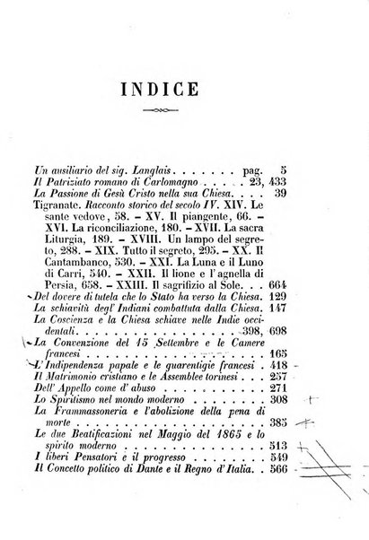 La civiltà cattolica pubblicazione periodica per tutta l'Italia