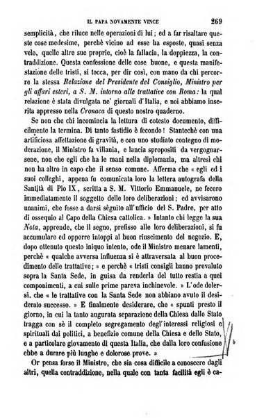 La civiltà cattolica pubblicazione periodica per tutta l'Italia