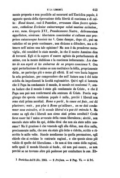 La civiltà cattolica pubblicazione periodica per tutta l'Italia