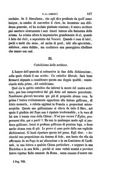 La civiltà cattolica pubblicazione periodica per tutta l'Italia