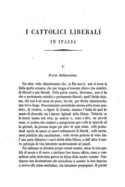 La civiltà cattolica pubblicazione periodica per tutta l'Italia