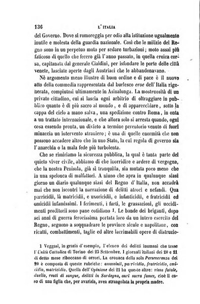 La civiltà cattolica pubblicazione periodica per tutta l'Italia