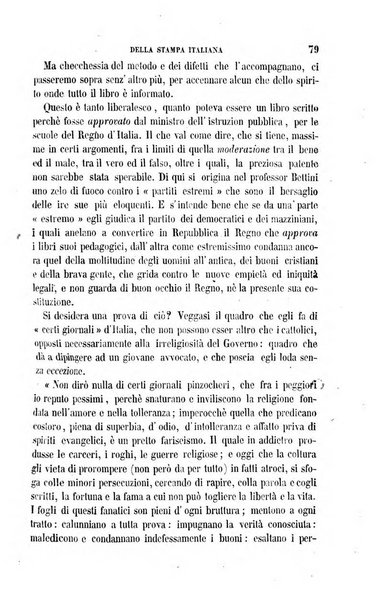 La civiltà cattolica pubblicazione periodica per tutta l'Italia