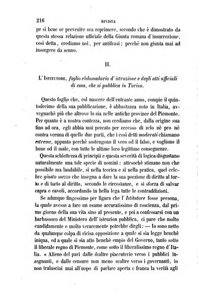 La civiltà cattolica pubblicazione periodica per tutta l'Italia