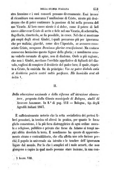 La civiltà cattolica pubblicazione periodica per tutta l'Italia