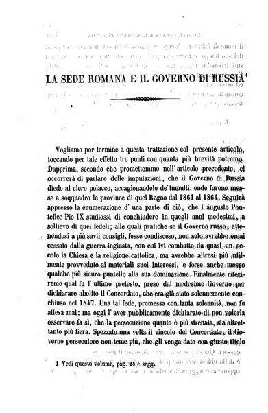 La civiltà cattolica pubblicazione periodica per tutta l'Italia