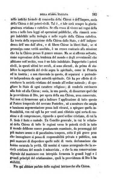 La civiltà cattolica pubblicazione periodica per tutta l'Italia