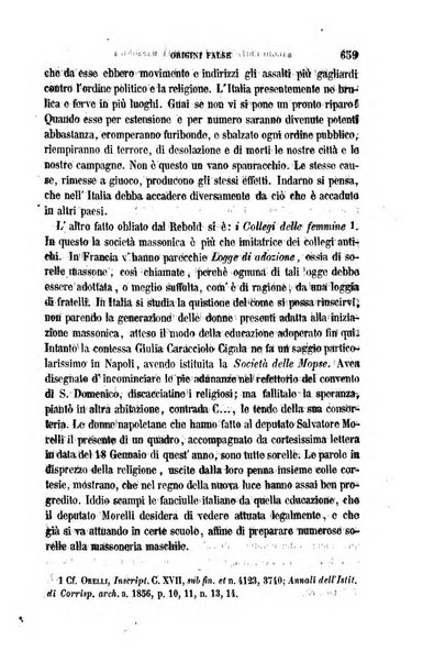 La civiltà cattolica pubblicazione periodica per tutta l'Italia