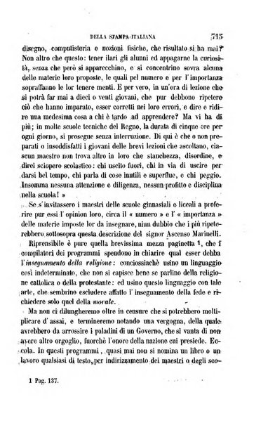 La civiltà cattolica pubblicazione periodica per tutta l'Italia