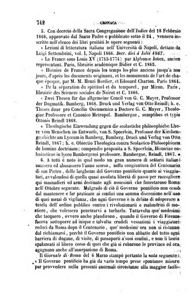 La civiltà cattolica pubblicazione periodica per tutta l'Italia