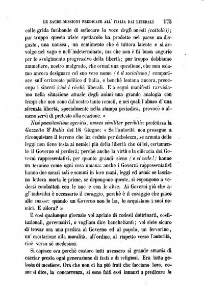 La civiltà cattolica pubblicazione periodica per tutta l'Italia