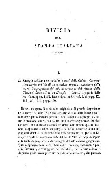 La civiltà cattolica pubblicazione periodica per tutta l'Italia