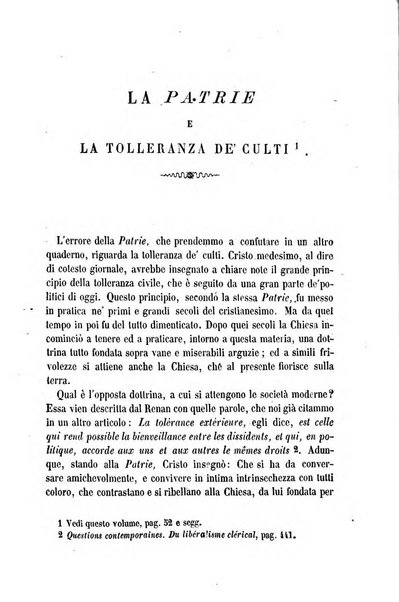 La civiltà cattolica pubblicazione periodica per tutta l'Italia