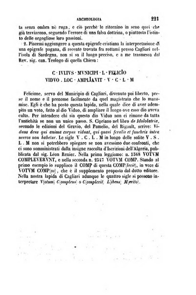 La civiltà cattolica pubblicazione periodica per tutta l'Italia