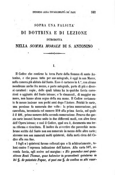 La civiltà cattolica pubblicazione periodica per tutta l'Italia