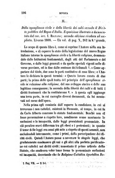 La civiltà cattolica pubblicazione periodica per tutta l'Italia