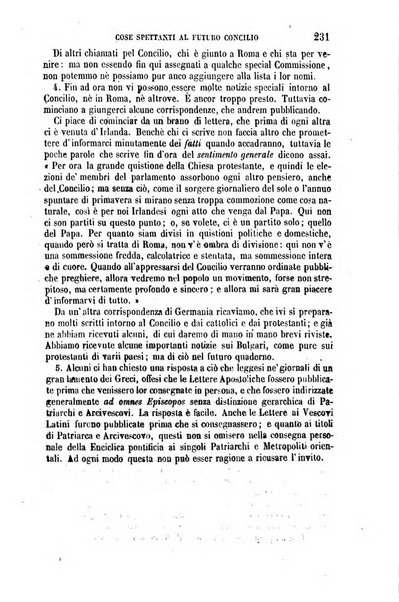 La civiltà cattolica pubblicazione periodica per tutta l'Italia