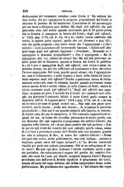 La civiltà cattolica pubblicazione periodica per tutta l'Italia