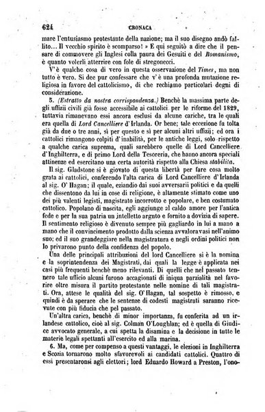 La civiltà cattolica pubblicazione periodica per tutta l'Italia