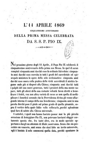 La civiltà cattolica pubblicazione periodica per tutta l'Italia