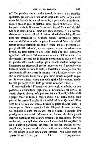 La civiltà cattolica pubblicazione periodica per tutta l'Italia