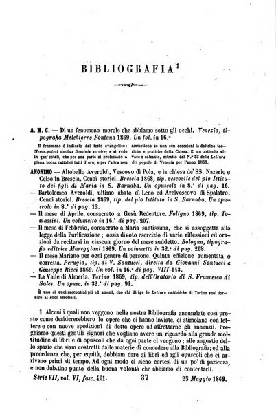 La civiltà cattolica pubblicazione periodica per tutta l'Italia