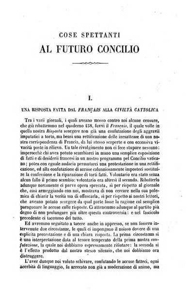 La civiltà cattolica pubblicazione periodica per tutta l'Italia