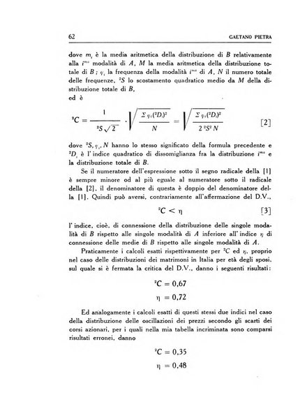 Statistica edita, sotto gli auspici delle Università di Bologna, Padova e Palermo, dalla Scuola di Perfezionamento in discipline corporative dell'Università di Ferrara