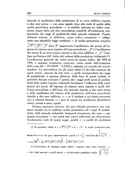 Statistica edita, sotto gli auspici delle Università di Bologna, Padova e Palermo, dalla Scuola di Perfezionamento in discipline corporative dell'Università di Ferrara