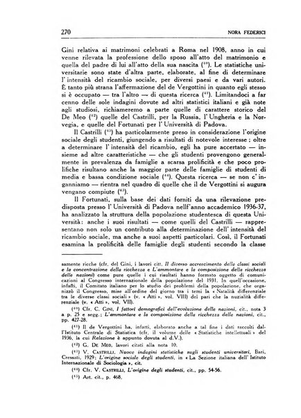 Statistica edita, sotto gli auspici delle Università di Bologna, Padova e Palermo, dalla Scuola di Perfezionamento in discipline corporative dell'Università di Ferrara