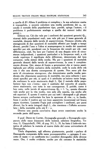 Statistica edita, sotto gli auspici delle Università di Bologna, Padova e Palermo, dalla Scuola di Perfezionamento in discipline corporative dell'Università di Ferrara