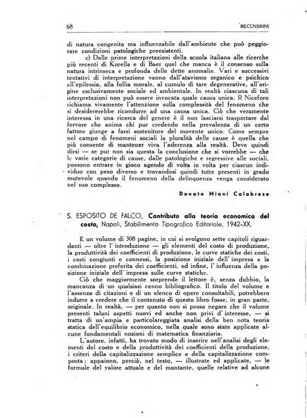 Statistica edita, sotto gli auspici delle Università di Bologna, Padova e Palermo, dalla Scuola di Perfezionamento in discipline corporative dell'Università di Ferrara