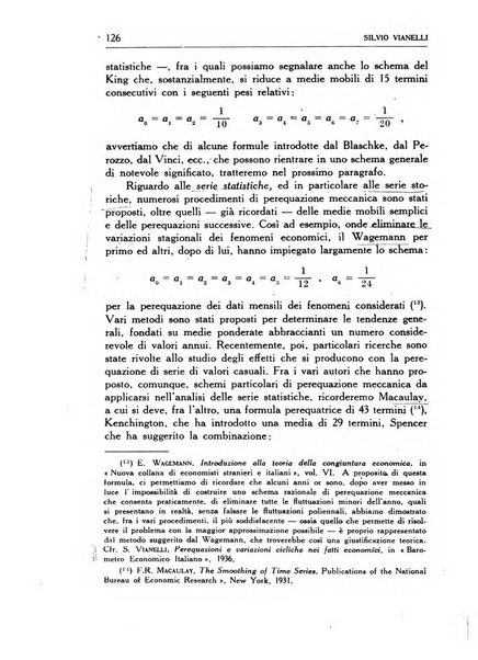 Statistica edita, sotto gli auspici delle Università di Bologna, Padova e Palermo, dalla Scuola di Perfezionamento in discipline corporative dell'Università di Ferrara