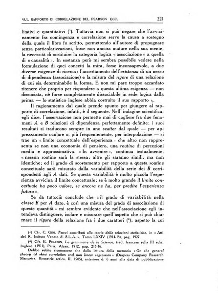 Statistica edita, sotto gli auspici delle Università di Bologna, Padova e Palermo, dalla Scuola di Perfezionamento in discipline corporative dell'Università di Ferrara