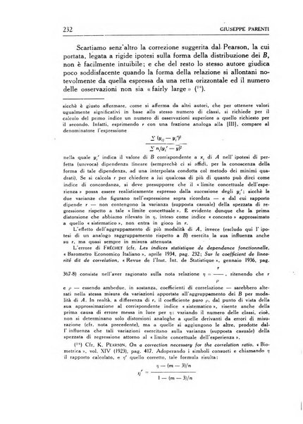 Statistica edita, sotto gli auspici delle Università di Bologna, Padova e Palermo, dalla Scuola di Perfezionamento in discipline corporative dell'Università di Ferrara