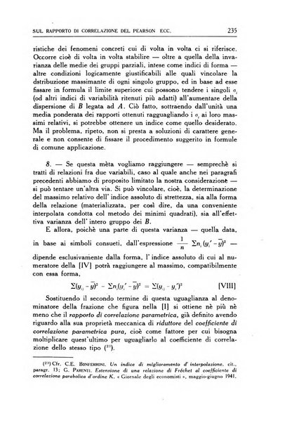 Statistica edita, sotto gli auspici delle Università di Bologna, Padova e Palermo, dalla Scuola di Perfezionamento in discipline corporative dell'Università di Ferrara