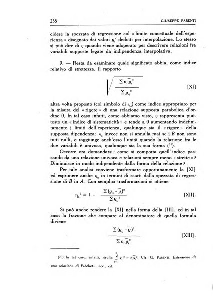 Statistica edita, sotto gli auspici delle Università di Bologna, Padova e Palermo, dalla Scuola di Perfezionamento in discipline corporative dell'Università di Ferrara