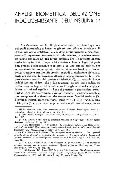 Statistica edita, sotto gli auspici delle Università di Bologna, Padova e Palermo, dalla Scuola di Perfezionamento in discipline corporative dell'Università di Ferrara