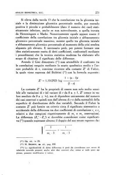 Statistica edita, sotto gli auspici delle Università di Bologna, Padova e Palermo, dalla Scuola di Perfezionamento in discipline corporative dell'Università di Ferrara