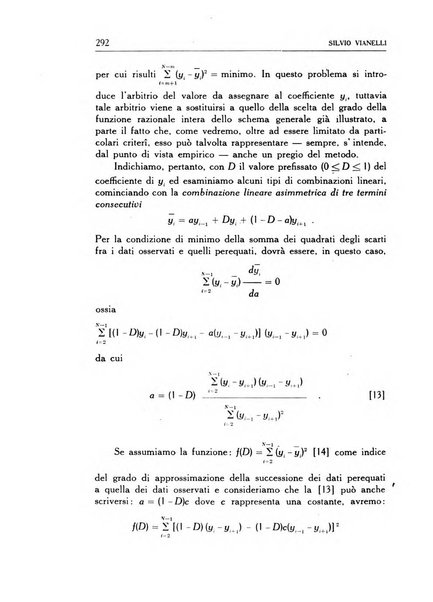 Statistica edita, sotto gli auspici delle Università di Bologna, Padova e Palermo, dalla Scuola di Perfezionamento in discipline corporative dell'Università di Ferrara